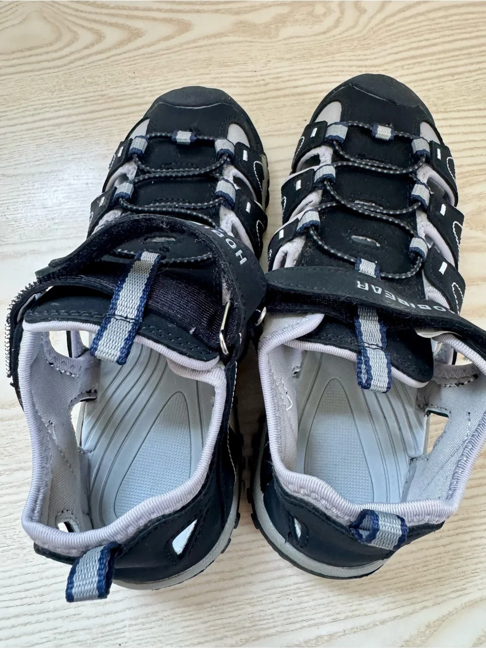 Hobibear Kids Black and Gray Outdoor Sandal Sneakers